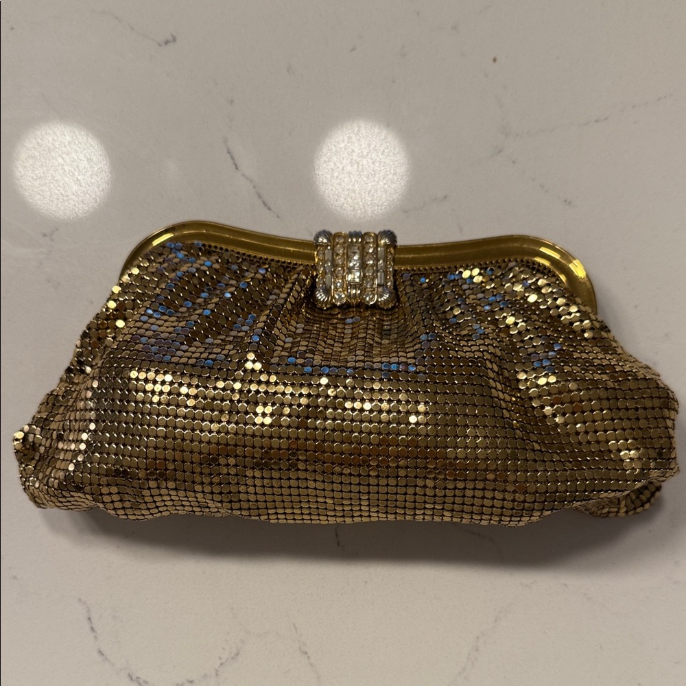 Gold Sequin Clutch Bag